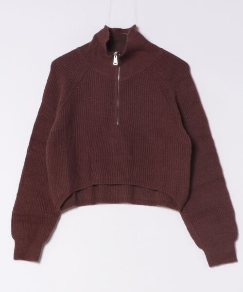 「INASTUDIOS」 「this is」長袖ニット FREE レッド レディース_画像4