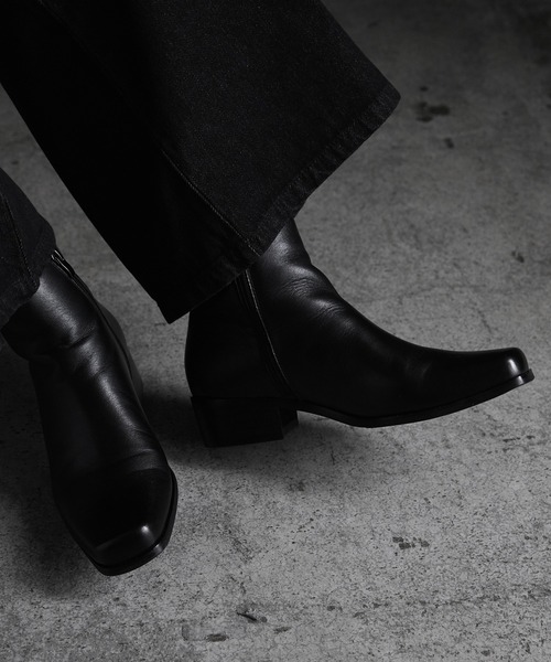 「CALLNE」 レザーシューズ 40 ブラック メンズ_画像2