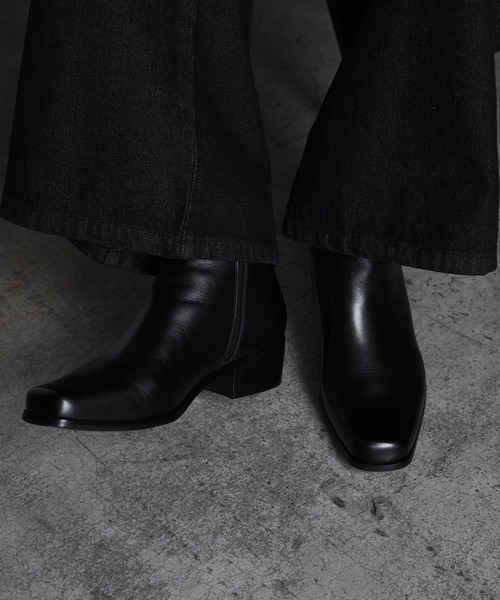 「CALLNE」 レザーシューズ 40 ブラック メンズ_画像4