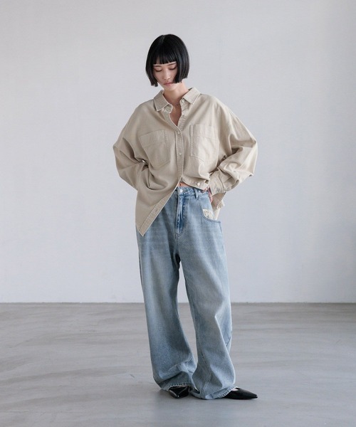 ブラウス シャツ アソートデニムＢＩＧシャツ　606472 レディース | LOWRYS FARM | 12