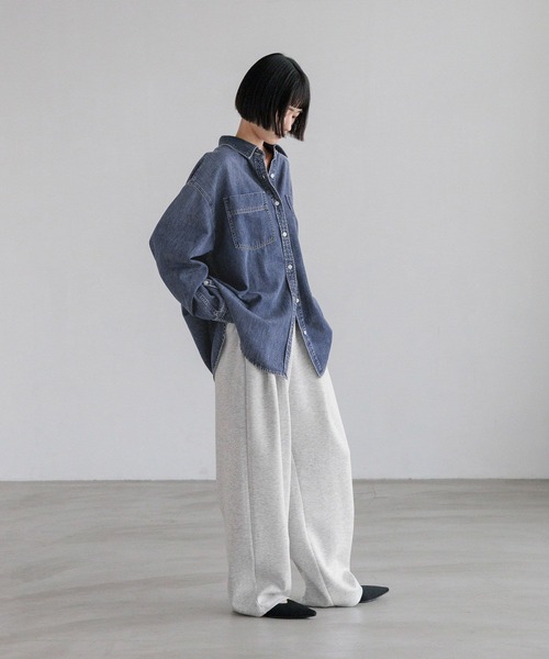 ブラウス シャツ アソートデニムＢＩＧシャツ　606472 レディース | LOWRYS FARM | 24