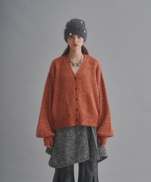 seyto」 ニットカーディガン 3 レッド メンズ : ZOZOTOWN Yahoo!店