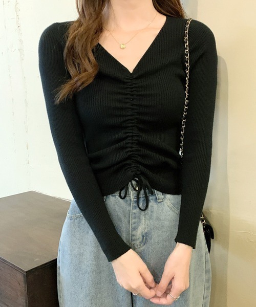 「Riff」 長袖ニット FREE ピンク レディース_画像6