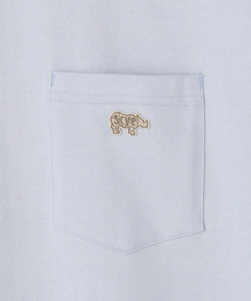 「SCYE BASICS」 半袖Tシャツ 40 ライトグリーン メンズ_画像8