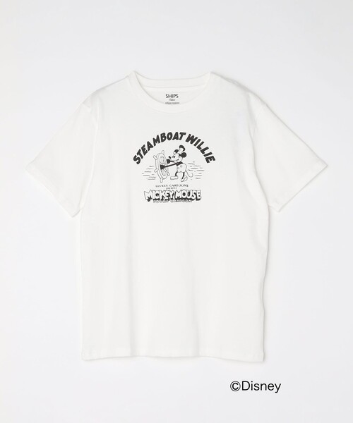 「SHIPS Colors」 半袖Tシャツ「Disneyコラボ」 LARGE ベージュ メンズ_画像6