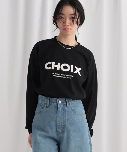 mysty woman（ミスティウーマン） tシャツ CHOIXロゴプリントT 646351