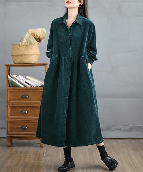 シャツワンピース コーデュロイシャツワンピース : ZOZOTOWN Yahoo!店