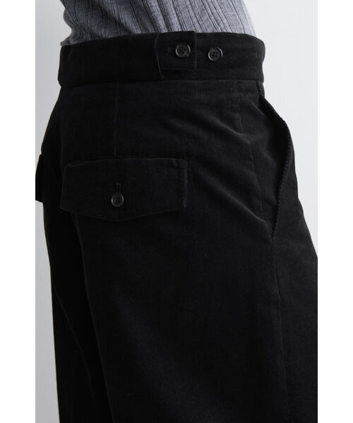 「COS」 コーデュロイパンツ 34 ダークグリーン レディース_画像2