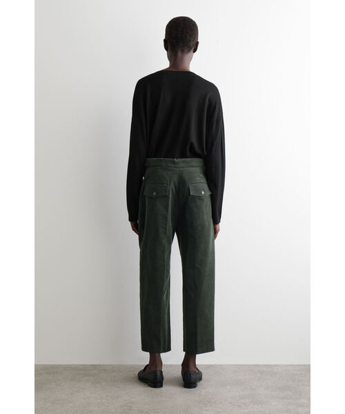「COS」 コーデュロイパンツ 34 ダークグリーン レディース_画像7