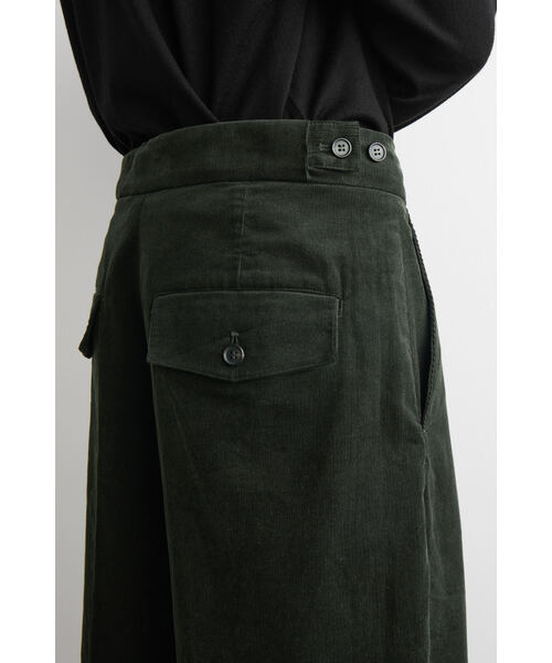 「COS」 コーデュロイパンツ 34 ダークグリーン レディース_画像8