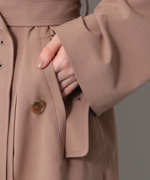 「ME COUTURE」 ノーカラーコート FREE ベージュ レディース_画像3