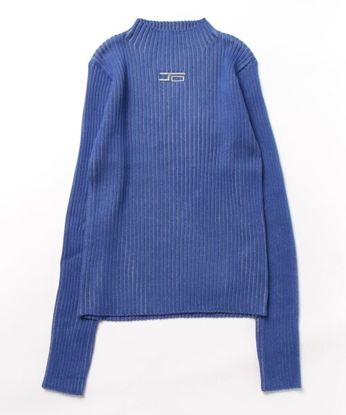 「JEANASIS」 長袖ニット FREE ブルー系その他 レディース_画像2