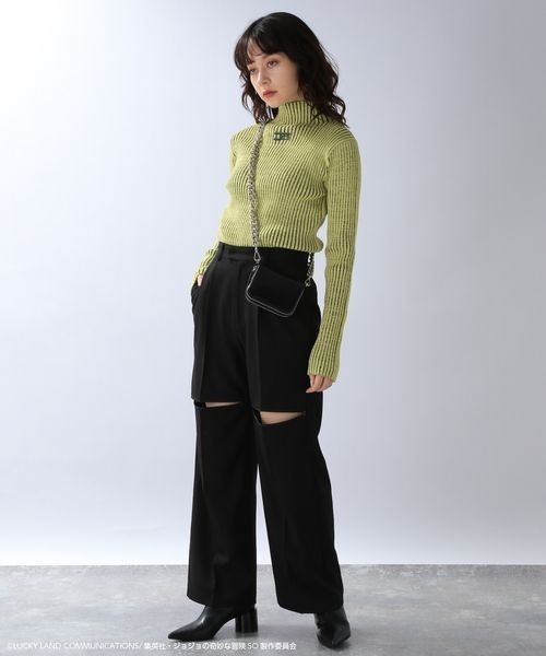 「JEANASIS」 長袖ニット FREE ブルー系その他 レディース_画像8