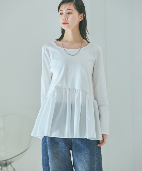 LAKOLE（ラコレ） tシャツ アソート裾レイヤード長袖 / 638329