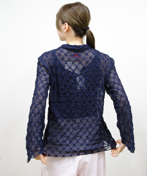 MEYAME（メヤメ） ブラウス シャツ レーススキッパーブラウス LACE 