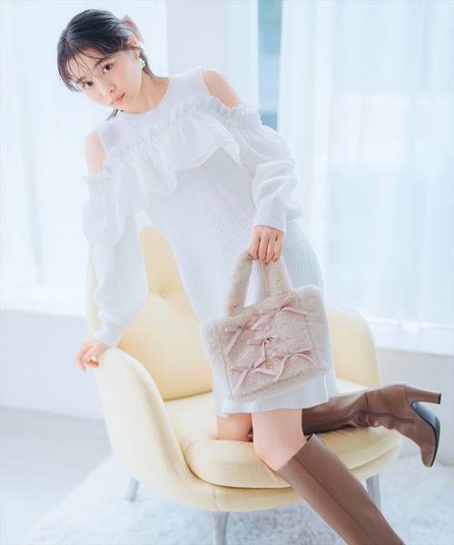 ウィルセレクション ニットワンピース WILLSELECTION（ウィルセレクション） ニットワンピース FREE オフ