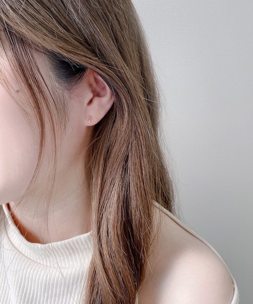 「ESTELLE」 ピアス（両耳用） - ピンクゴールド レディース_画像7