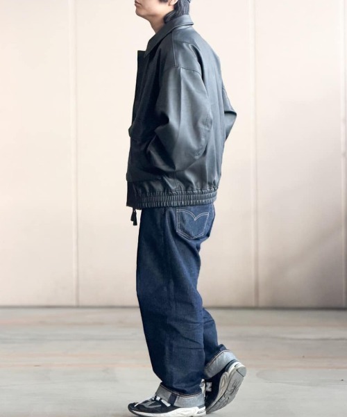 ジャケット・アウター back number BACK NUMBER ブルゾン アウター 「BACK NUMBER」フェイクレザー
