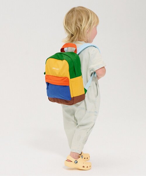 リュック Color block backpack「ベビー」 キッズ 子供 男の子 女の子の画像