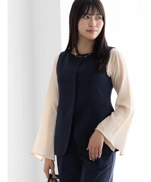 Te chichi（テチチ） ベスト ジレ スクエアネックジレ「AOYAMA FASHION