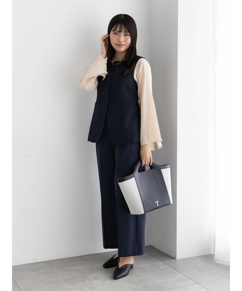 TTECHI （ティーチ） ワッフジレワッシャー加工ジレ Te chichi（テチチ） ベスト ジレ スクエアネックジレ「AOYAMA FASHION