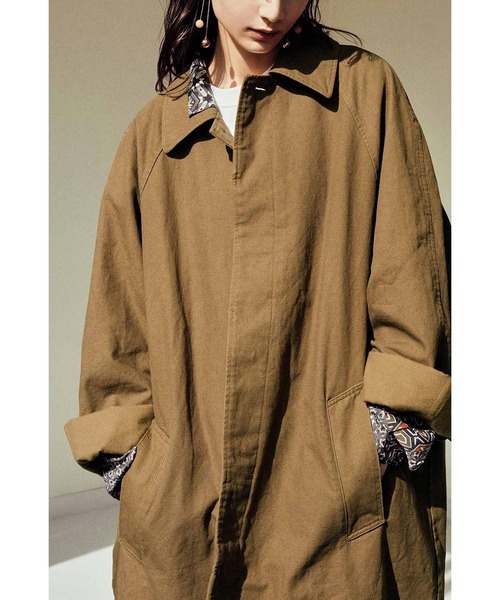 「MEDE19F」 ステンカラーコート 1 キャメル レディース_画像5