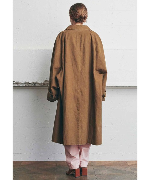 「MEDE19F」 ステンカラーコート 1 キャメル レディース_画像6