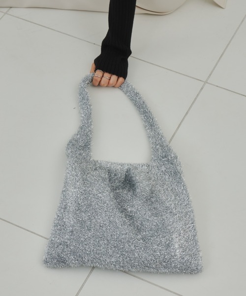 「Aunt Marie's」 トートバッグ FREE シルバー レディース_画像6