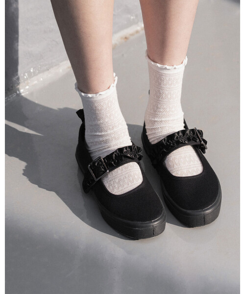 スニーカー eunoia × NOVESTA | ONE STRAP BUCKLE MARY JANE レディース