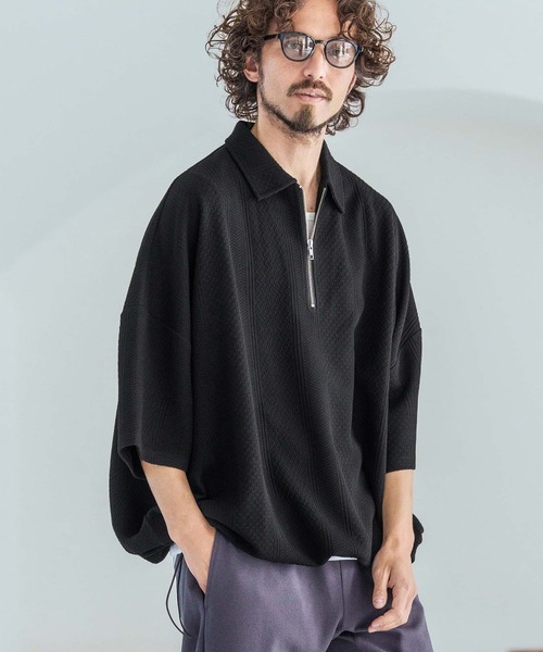 Magine（マージン） ポロシャツ mhs2599-Textured Poly Knit Stretch