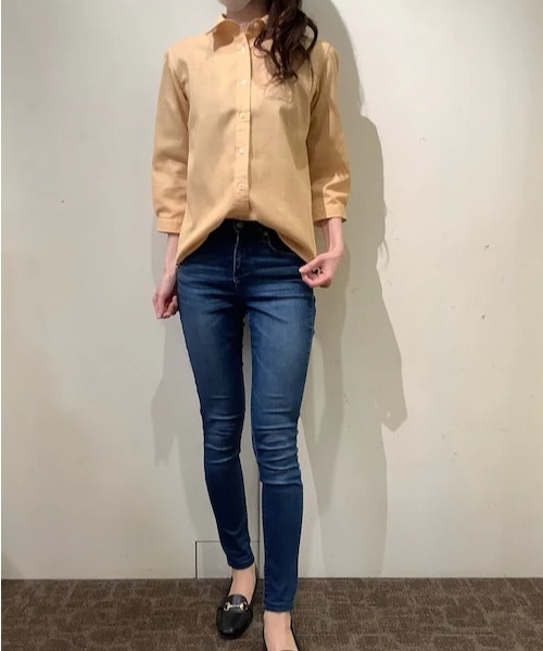 「Pitta Re:)」 7分袖シャツ S オレンジ レディース_画像6