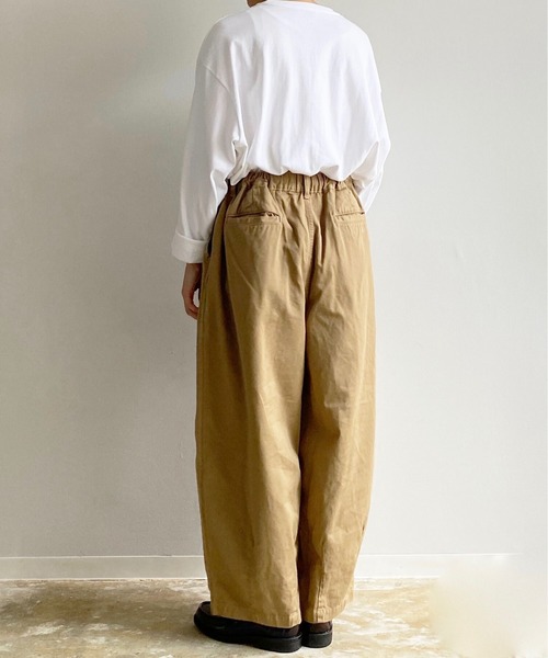 「HARVESTY」 パンツ 0 オリーブ レディース_画像3