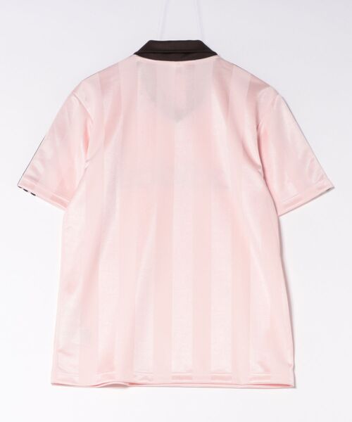 adidas ロシア限定 ヴィンテージ ヌードプリントTシャツ ピンク L 希少 海外版☆アディダス 半袖Tシャツ ゴーリートップ 韓国 ベビモン