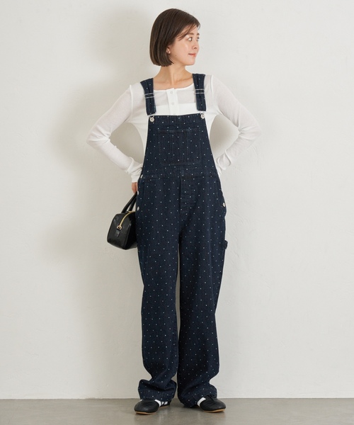 「U by SPICK&SPAN」 オーバーオール 36 ネイビー レディース_画像3