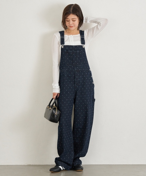 「U by SPICK&SPAN」 オーバーオール 36 ネイビー レディース_画像4