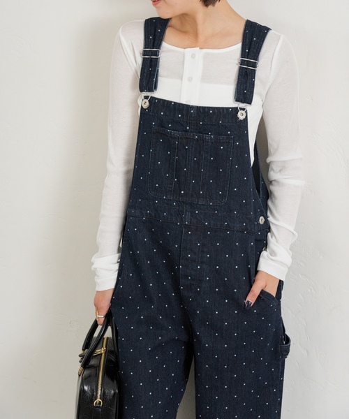 「U by SPICK&SPAN」 オーバーオール 36 ネイビー レディース_画像8