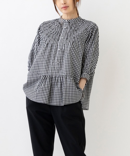 「Sono」 7分袖ブラウス 1 ブルー レディース_画像2