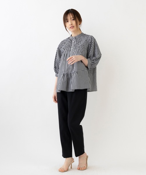 「Sono」 7分袖ブラウス 1 ブルー レディース_画像6