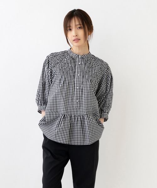 「Sono」 7分袖ブラウス 1 ブルー レディース_画像7