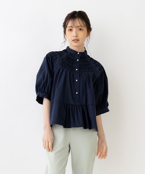 「Sono」 7分袖ブラウス 1 ブルー レディース_画像8