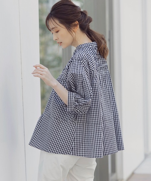 「Sono」 7分袖ブラウス 1 ブルー レディース_画像9