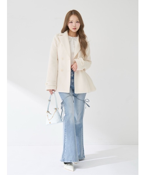 「Darich」 デニムパンツ M ライトブルー レディース_3