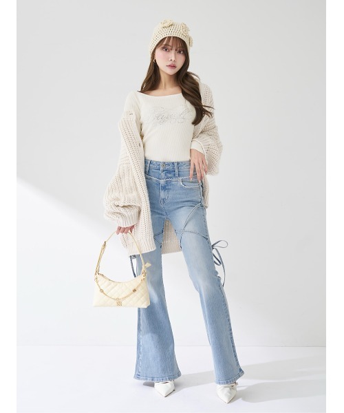 「Darich」 デニムパンツ M ライトブルー レディース_4