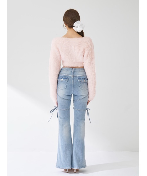「Darich」 デニムパンツ M ライトブルー レディース_7