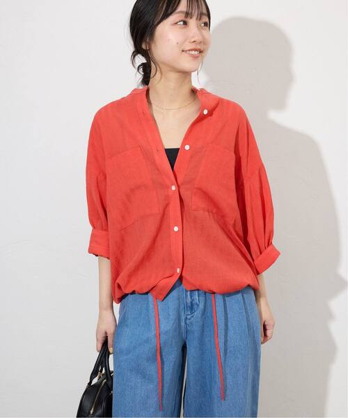 SLOBE IENA（スローブイエナ） リネンシャツ ブラウス シャツ 「WEB