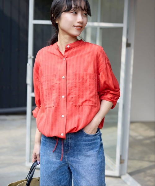 極美品✨スローブイエナ シアーストライプ長袖シャツ ブラウン 極美品 スローブイエナ シアーストライプ長袖シャツ ブラウン｜Yahoo