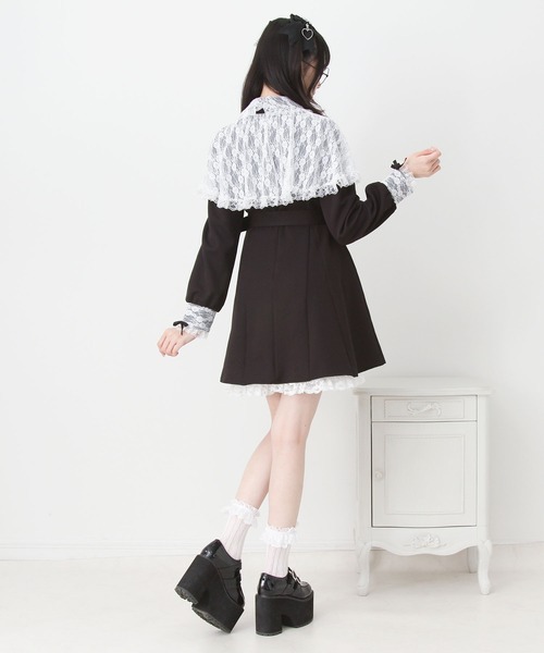 DearMyLove ワンピース セット DearMyLove ワンピース 2wayレースケープフリルパールワンピース
