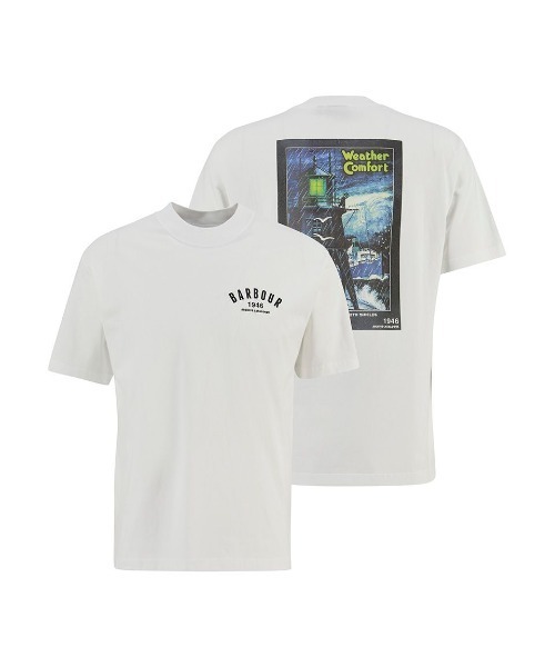 Barbour（バブアー） tシャツ 1946グラフィック オーバーサイズTシャツ