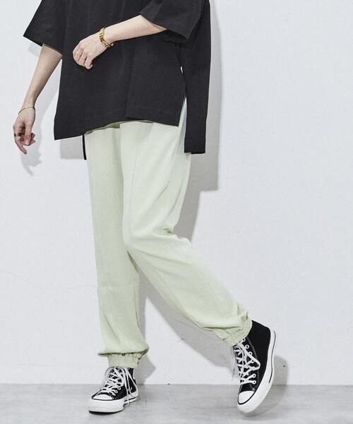 「CONVERSE TOKYO」 イージーパンツ FREE グリーン レディース_画像4