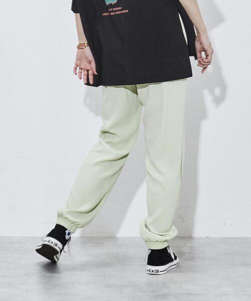 「CONVERSE TOKYO」 イージーパンツ FREE グリーン レディース_画像7